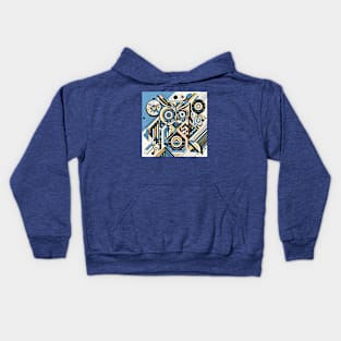 Abstract Animal Owl 3 Kids Hoodie